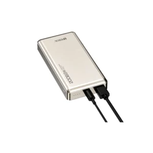 Carregador Portatil Hrebos Power Bank, 20.000Ah, Entradas USB, Type-C, 22,5W - PB-911 Crômio
