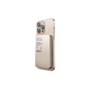 Carregador Portátil Hrebos Power Bank PB-909, 10.000Ah, Entradas USB, Type-C e Carregamento por Indução, 22,5W